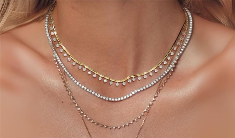 lab grown diamond necklace