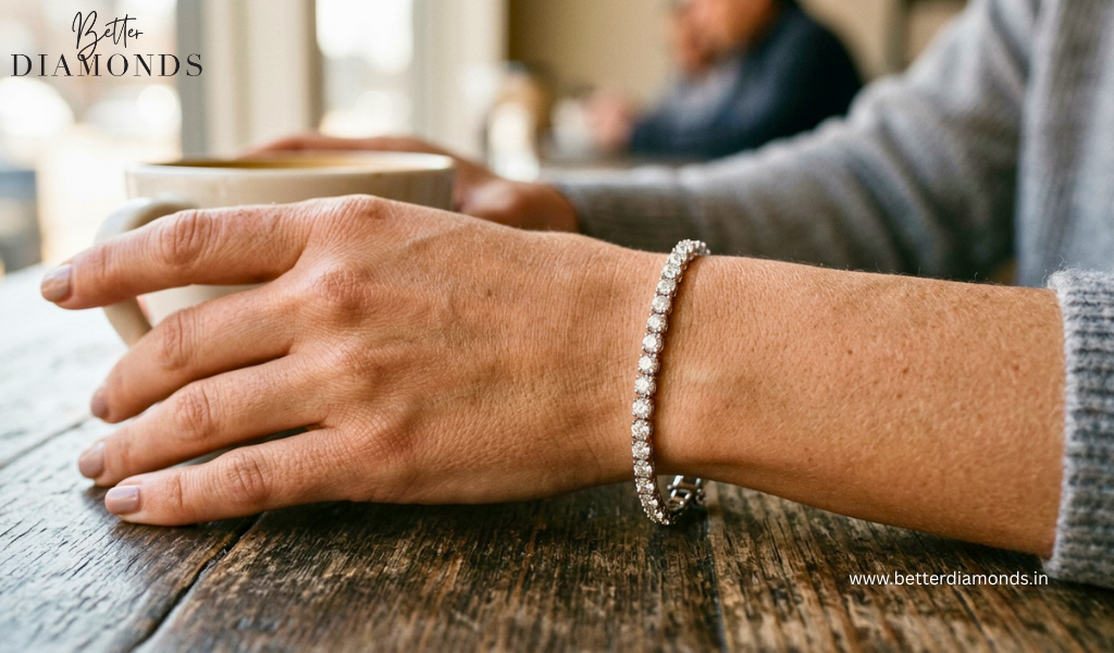 Lab Created Diamond Tennis Bracelet Sizing Guide: How to Measure Your Wrist at Home