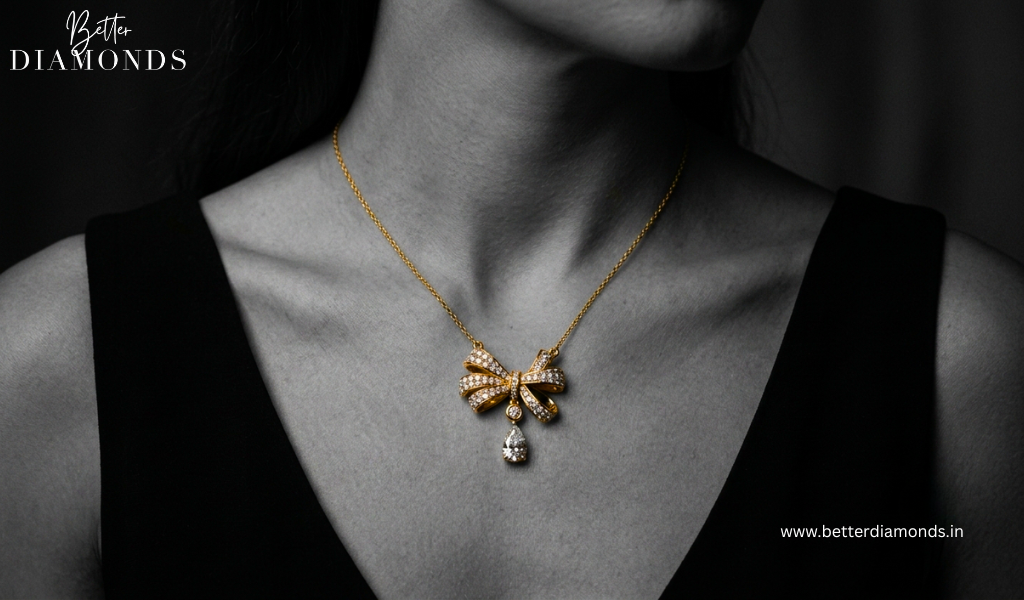 Karwa Chauth Gift for Wife: Lab Grown Diamond Necklace Under 25,000, 50,000 and 1 Lakh