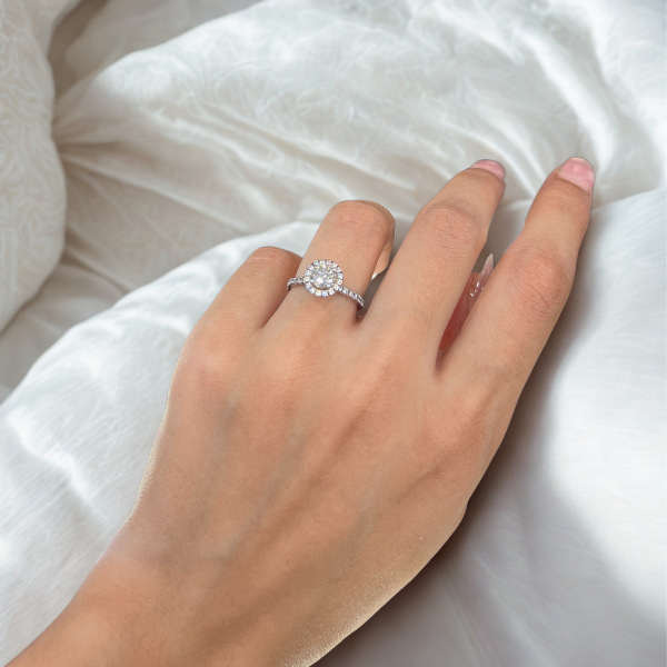Halo Rings Lab-Created Diamond Halo Rings