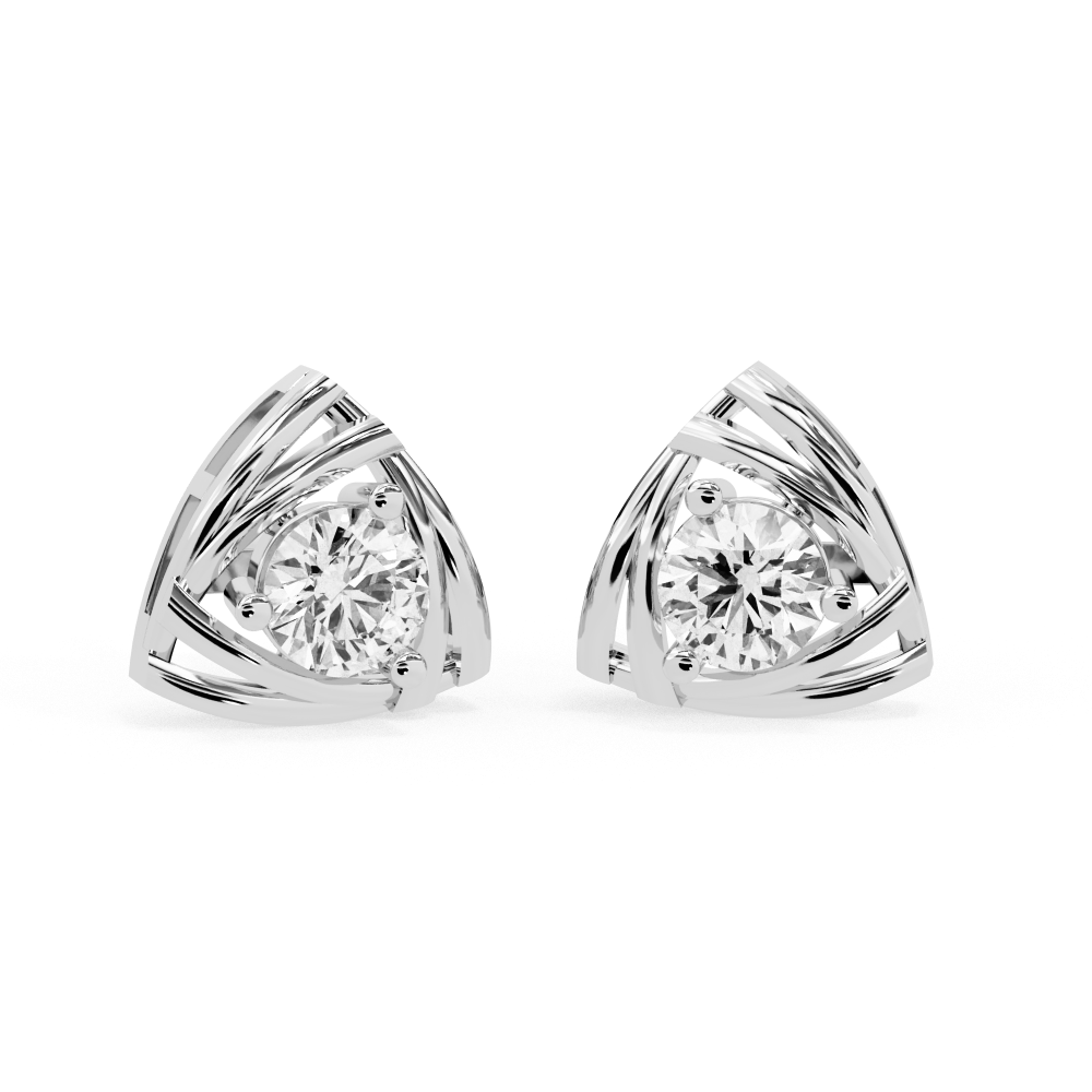 Trilune Solitaire Studs