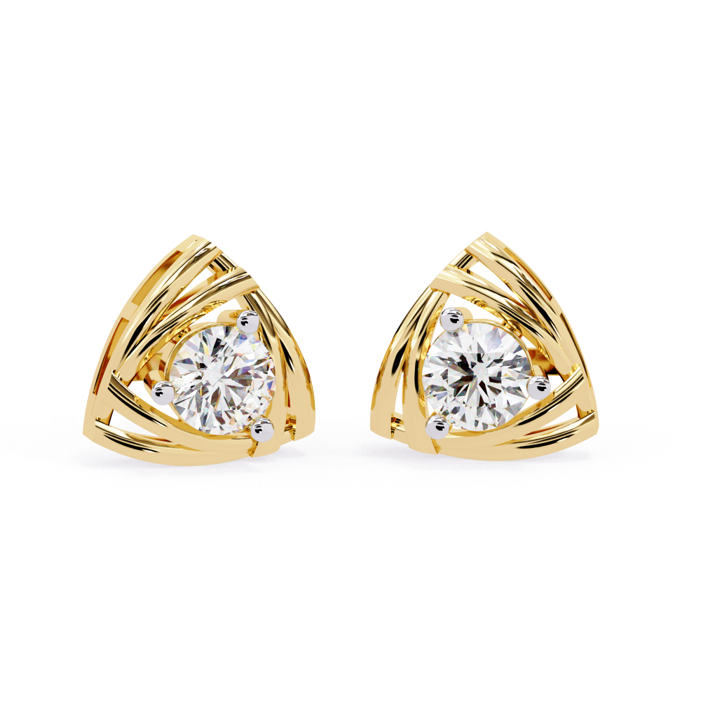 Trilune Solitaire Studs